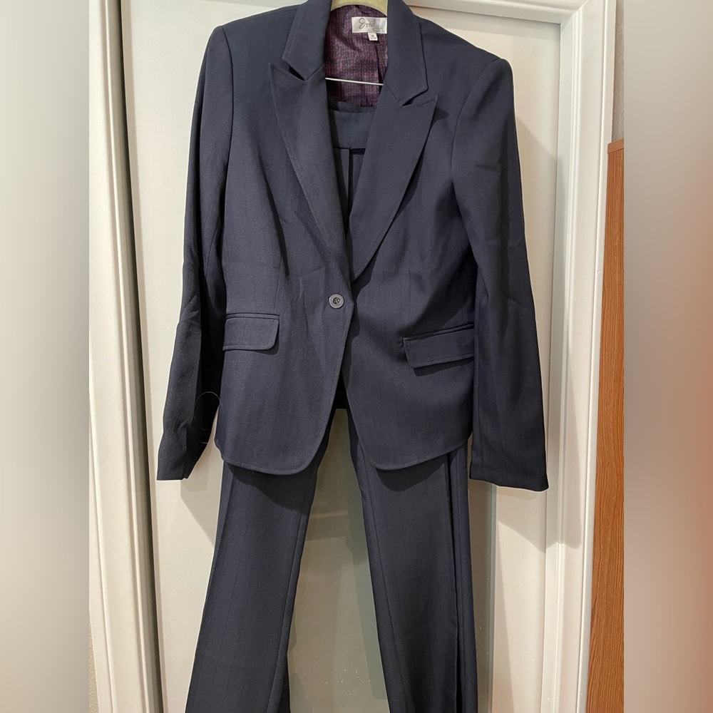 Emily… Suit Pants Trousers Blazer Navy Blue, size 12